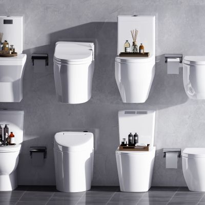 现代壁挂坐便器