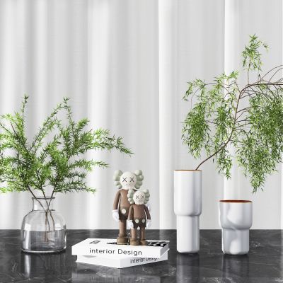 现代花瓶水生植物，装饰品摆件