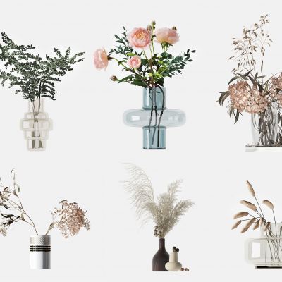 现代花瓶花艺