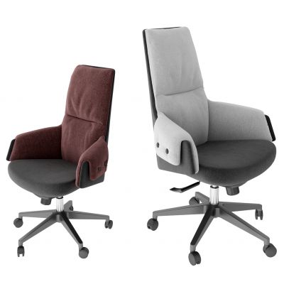 现代布艺办公椅转椅