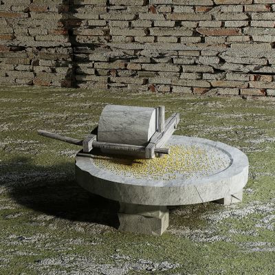 自然风农具石磨