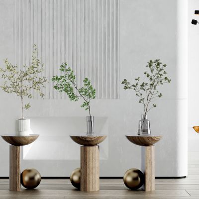 现代绿植花瓶装饰品摆件