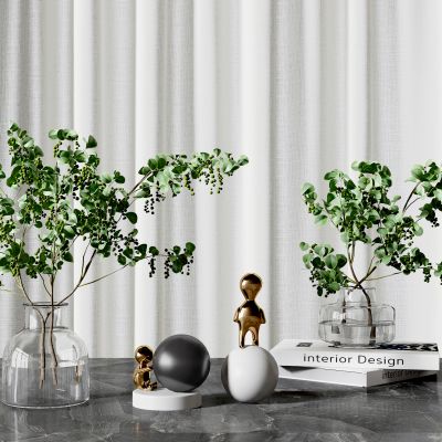 现代玻璃花瓶,装饰品摆件