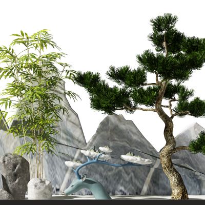 新中式盆栽盆景