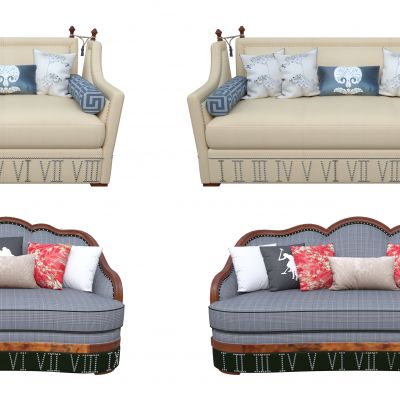 新中式组合沙发