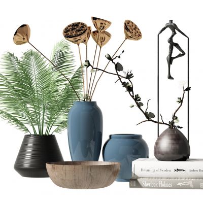 新中式莲蓬花瓶摆件