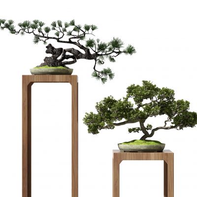 新中式盆栽摆件