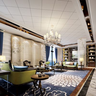 现代欧式奢华客厅