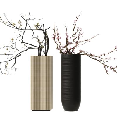 新中式花瓶干枝摆件