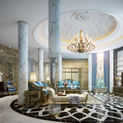 欧式奢华客厅