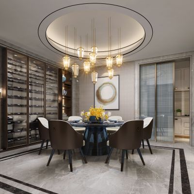 新中式别墅餐厅