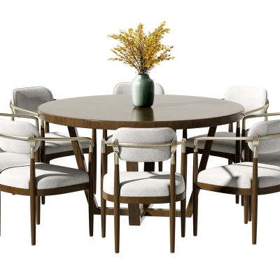 新中式餐桌椅组合