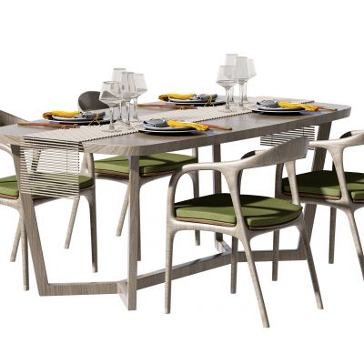 新中式餐桌椅组合