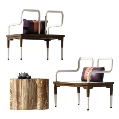 新中式休闲椅