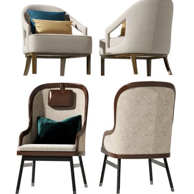 新中式单人沙发