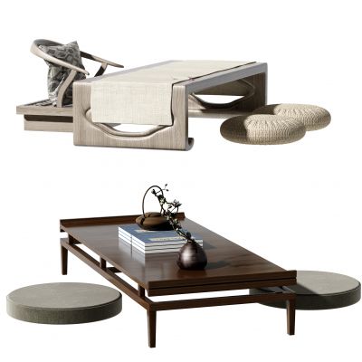  日式休闲桌椅 茶桌