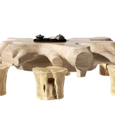 中式茶桌椅组合