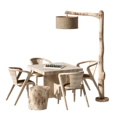 东南亚休闲桌椅组合