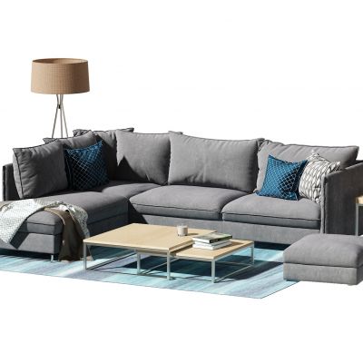 现代沙发茶几组合