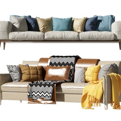 北欧多人沙发