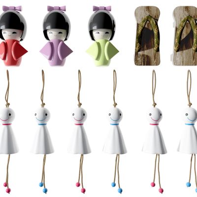 日式布偶挂件，墙饰