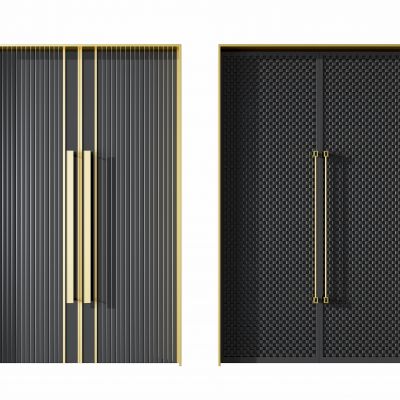 新中式烤漆双开门