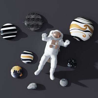 现代太空宇航员，宇航服，墙饰挂件