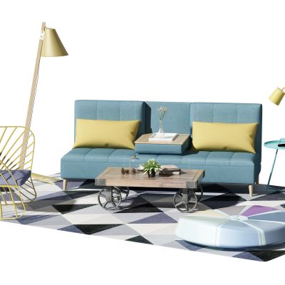 现代沙发茶几组合