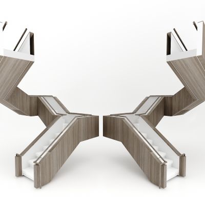 现代风格楼梯3D模型