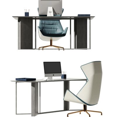 现代书桌椅组合