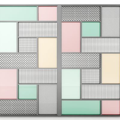 现代风格怕屏风