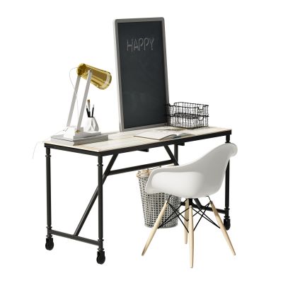 工业风书桌椅组合