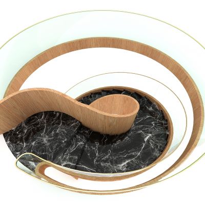 现代风格旋转楼梯3D模型