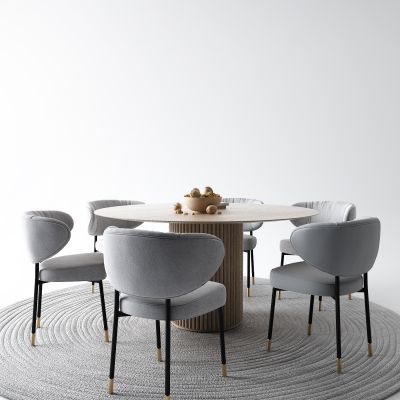 现代圆桌 餐桌