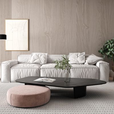 现代布艺沙发 茶几