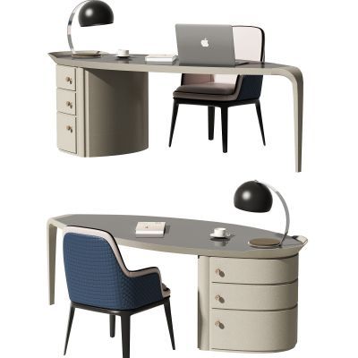 现代书桌椅组合
