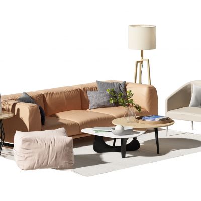 北欧沙发茶几组合