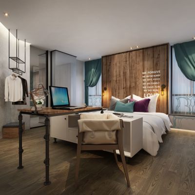 工业风酒店客房