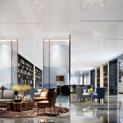 现代售楼处洽谈区