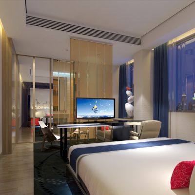 现代时尚酒店客房