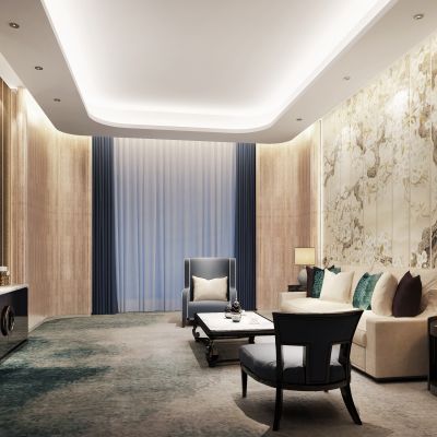 新中式酒店套房客房