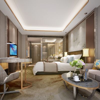 新中式酒店客房