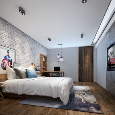 工业风酒店客房