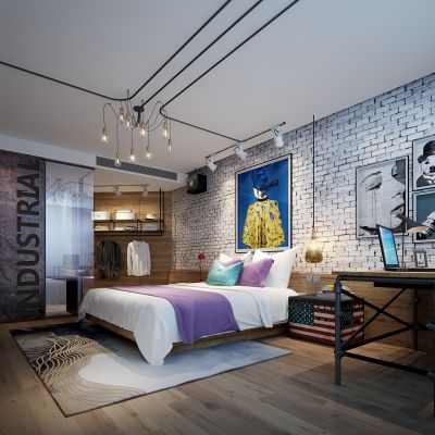 工业风酒店客房