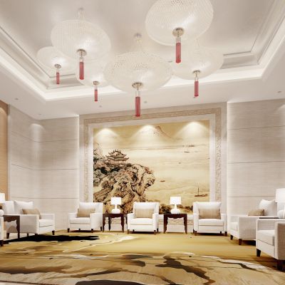 现代机场休息区