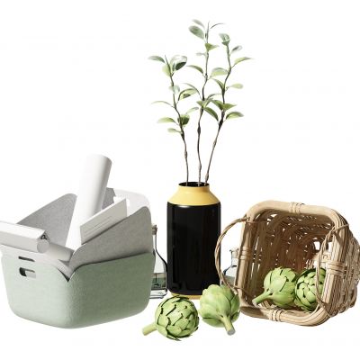 现代收纳盒饰品摆件