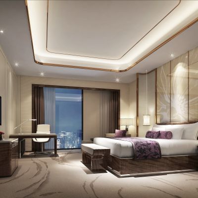 现代轻奢酒店客房