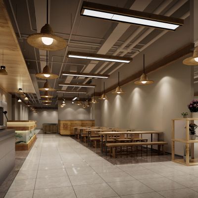 现代快餐厅