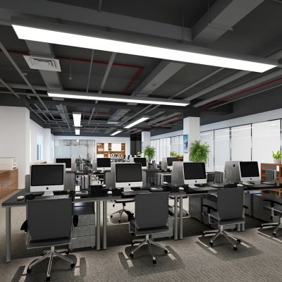 现代简约开敞办公区