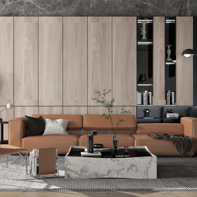 现代风格沙发茶几组合